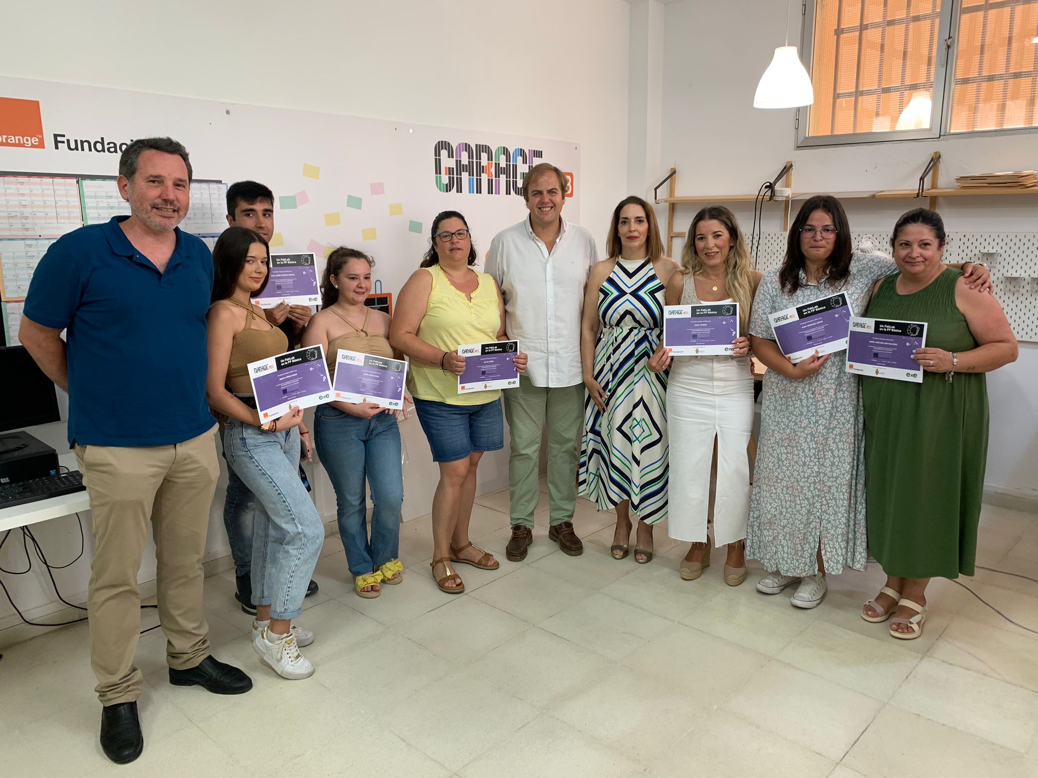 #ALGECIRAS Entregados en el CEPER Juan Ramón Jiménez los diplomas a los alumnos del proyecto ‘Garage Lab’