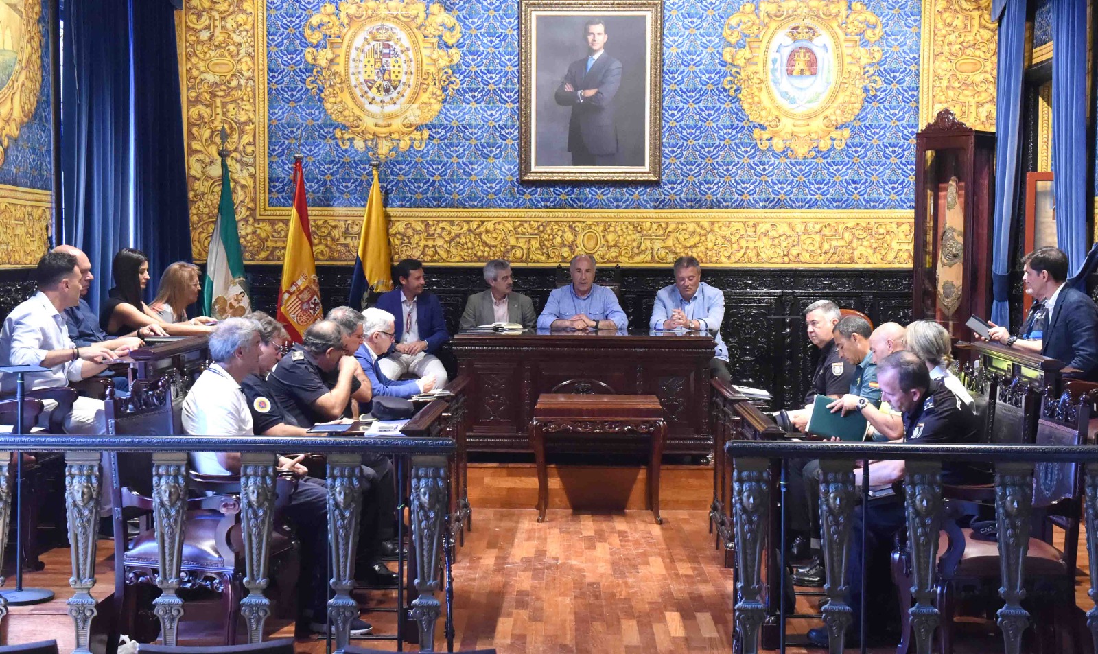 #ALGECIRAS La Junta Local de Seguridad cierra los dispositivos que se activarán con motivo de la Feria Real