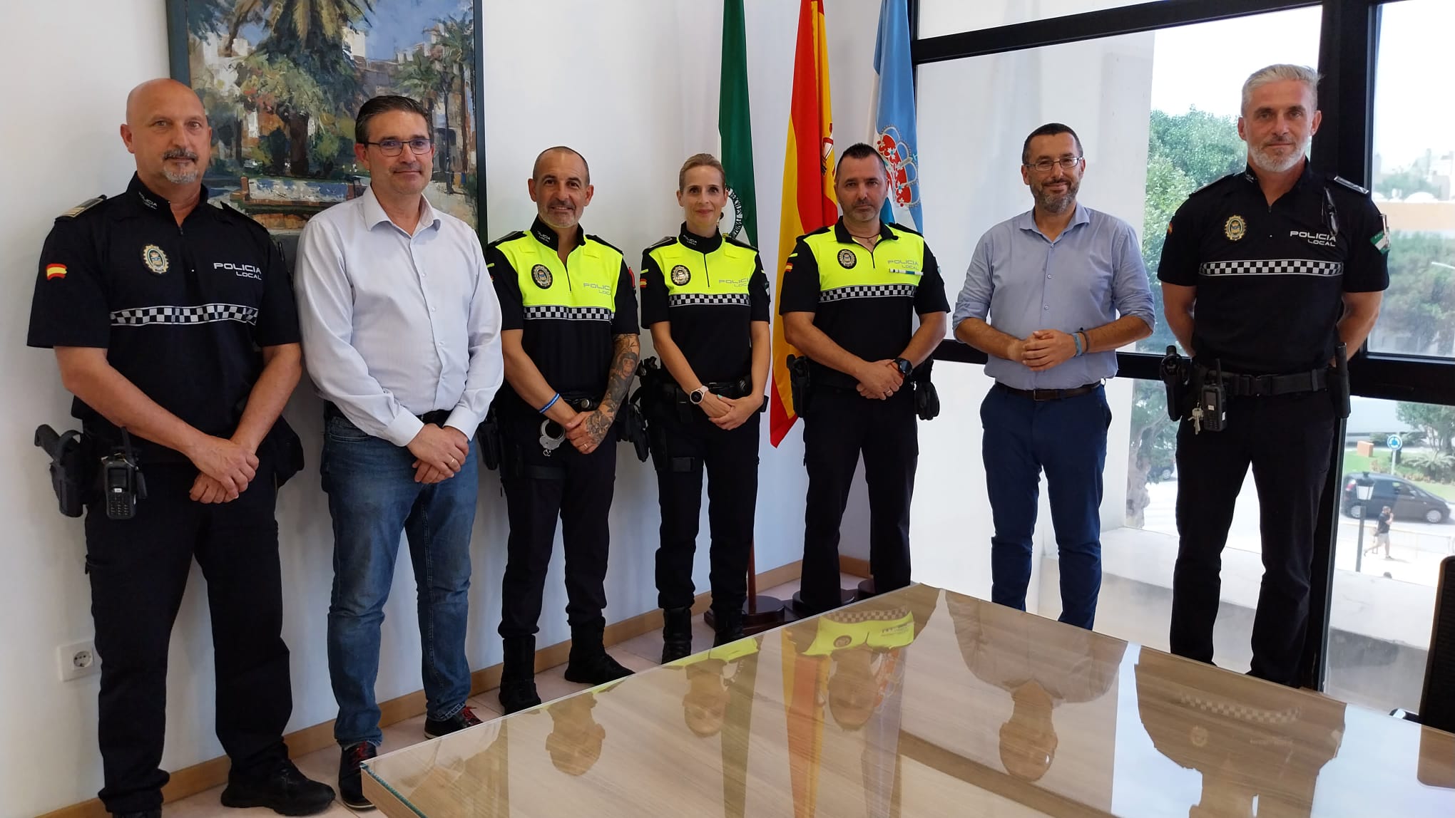#LALÍNEA Tres funcionarios de Policía Local toman posesión de sus plazas como oficiales