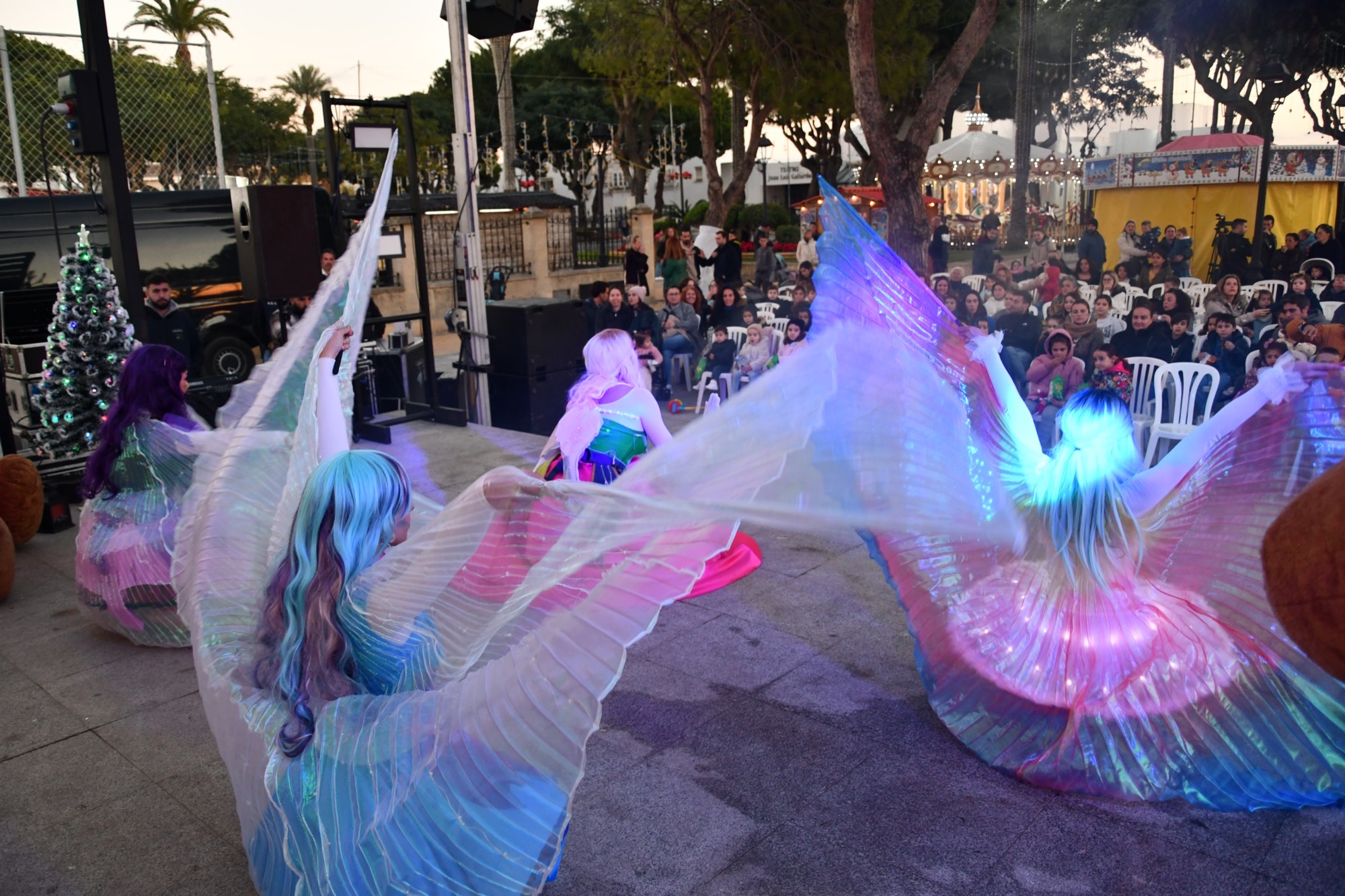 #SANROQUE Magia de hadas para una tarde navideña en la Alameda