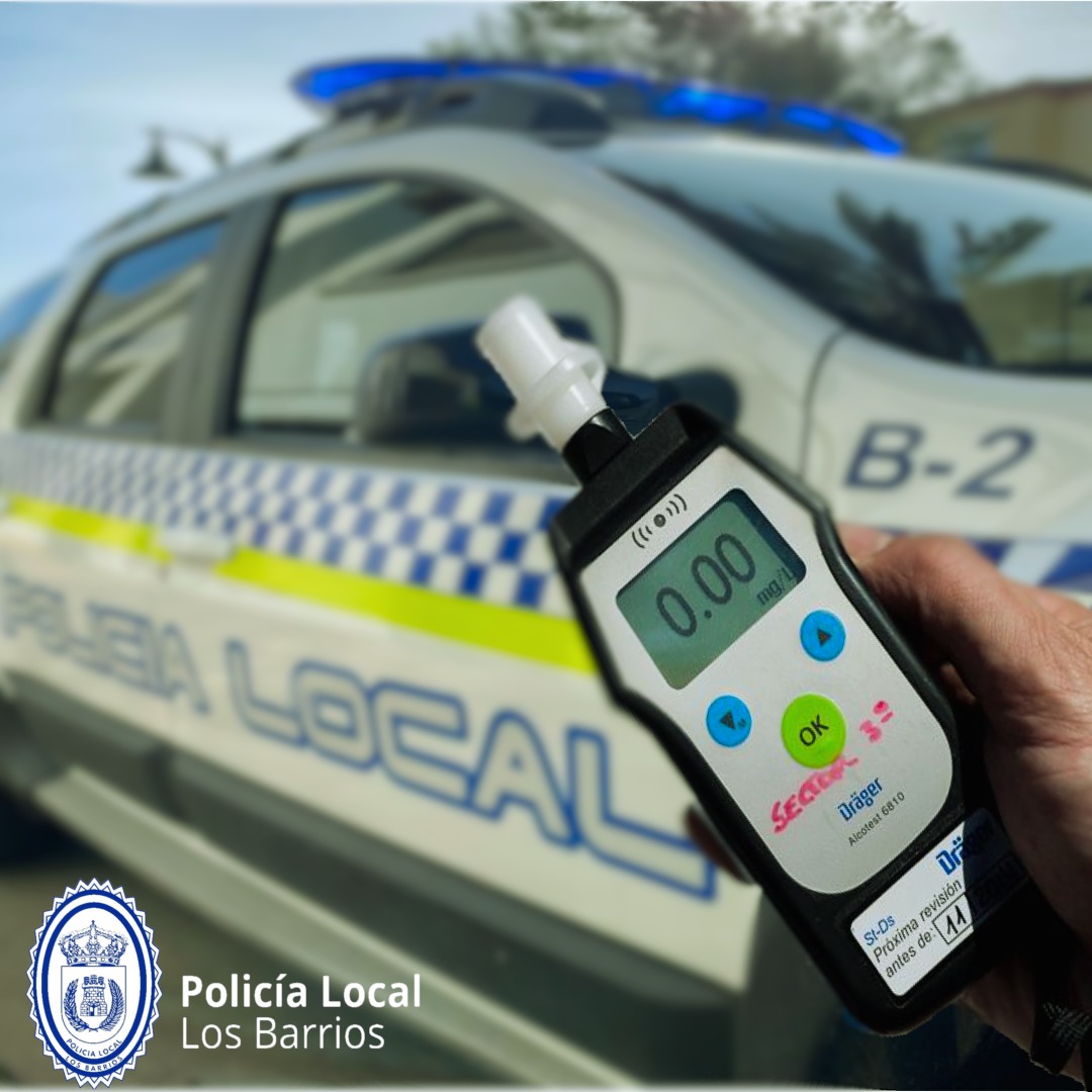 #LOSBARRIOS La Policía Local de Los Barrios se suma a la campaña de la DGT contra el alcohol al volante