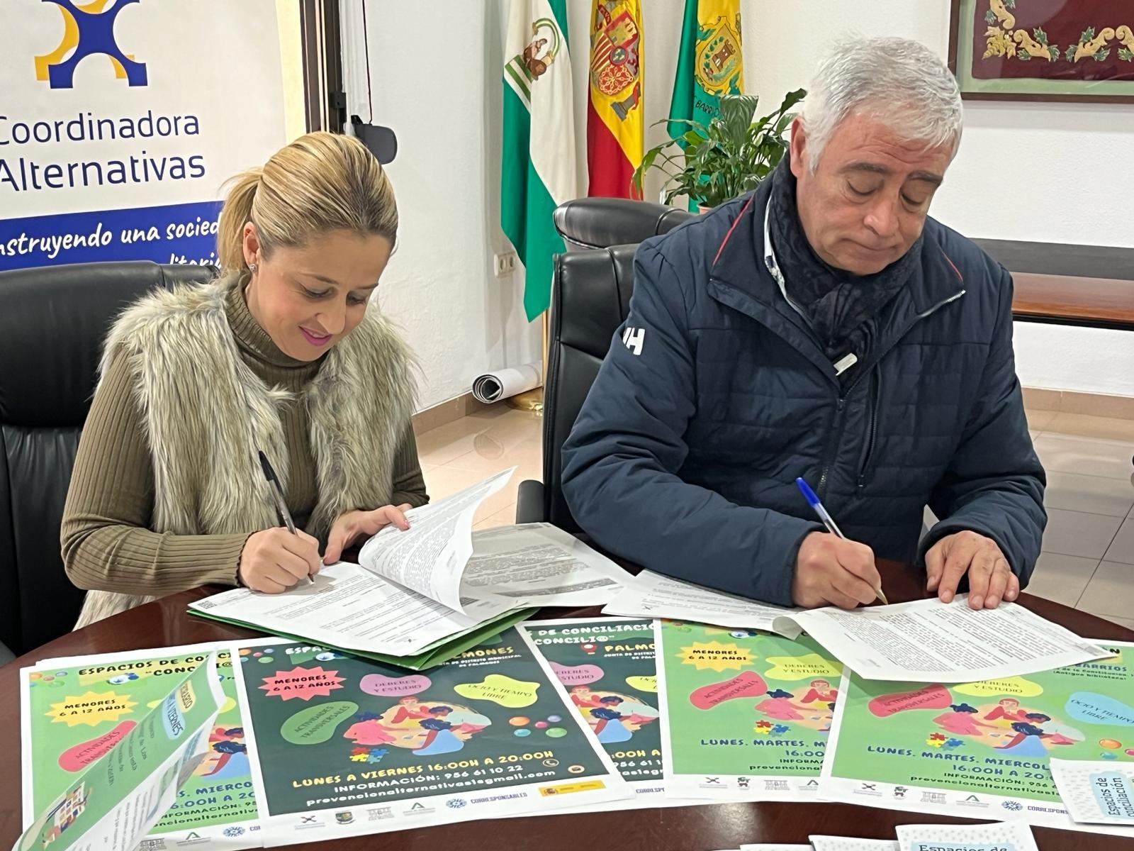 #LOSBARRIOS Firmado el convenio con la Coordinadora ‘Alternativas’ para la puesta en marcha del proyecto Espacios de Conciliación “Concilia”