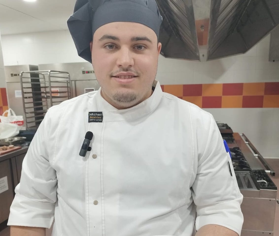 Ángel Troya Espigares, candidato del IES Hostelería al premio Cordon Bleu Madrid