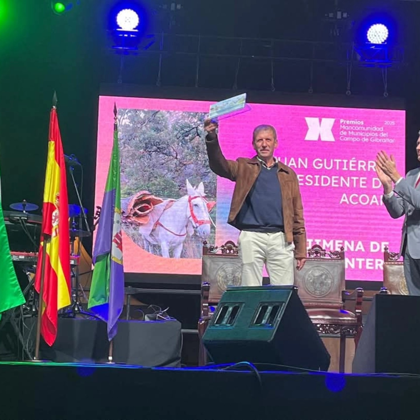 JUAN GUTIÉRREZ (ACOAN) RECONOCIDO EN LOS X PREMIOS DE LA MANCOMUNIDAD DE MUNICIPIOS DEL CAMPO  DE GIBRALTAR