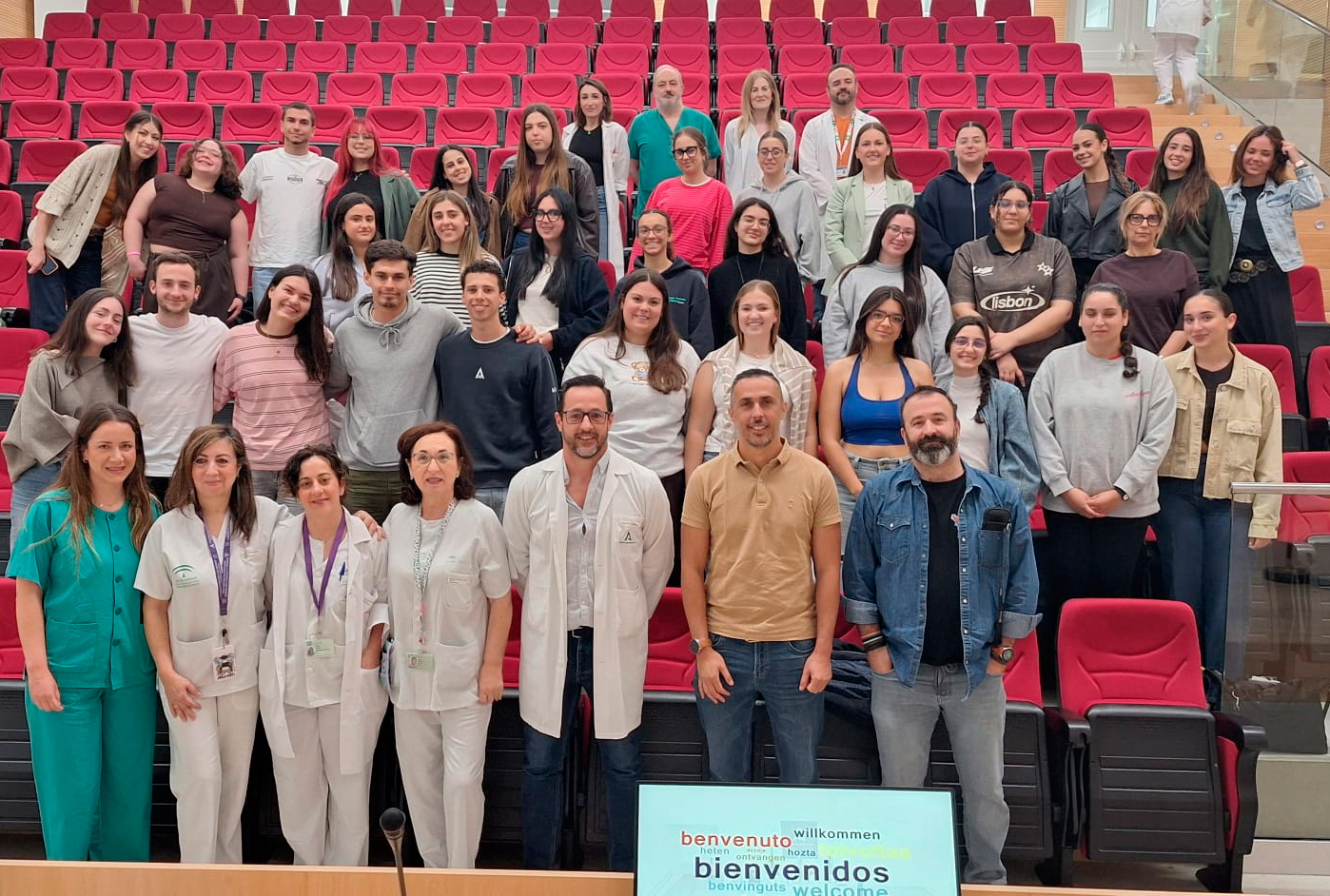 Acto de Acogida de los alumnos de 2º curso de Grado en Enfermería en el Hospital Universitario de La Línea de la Concepción.
